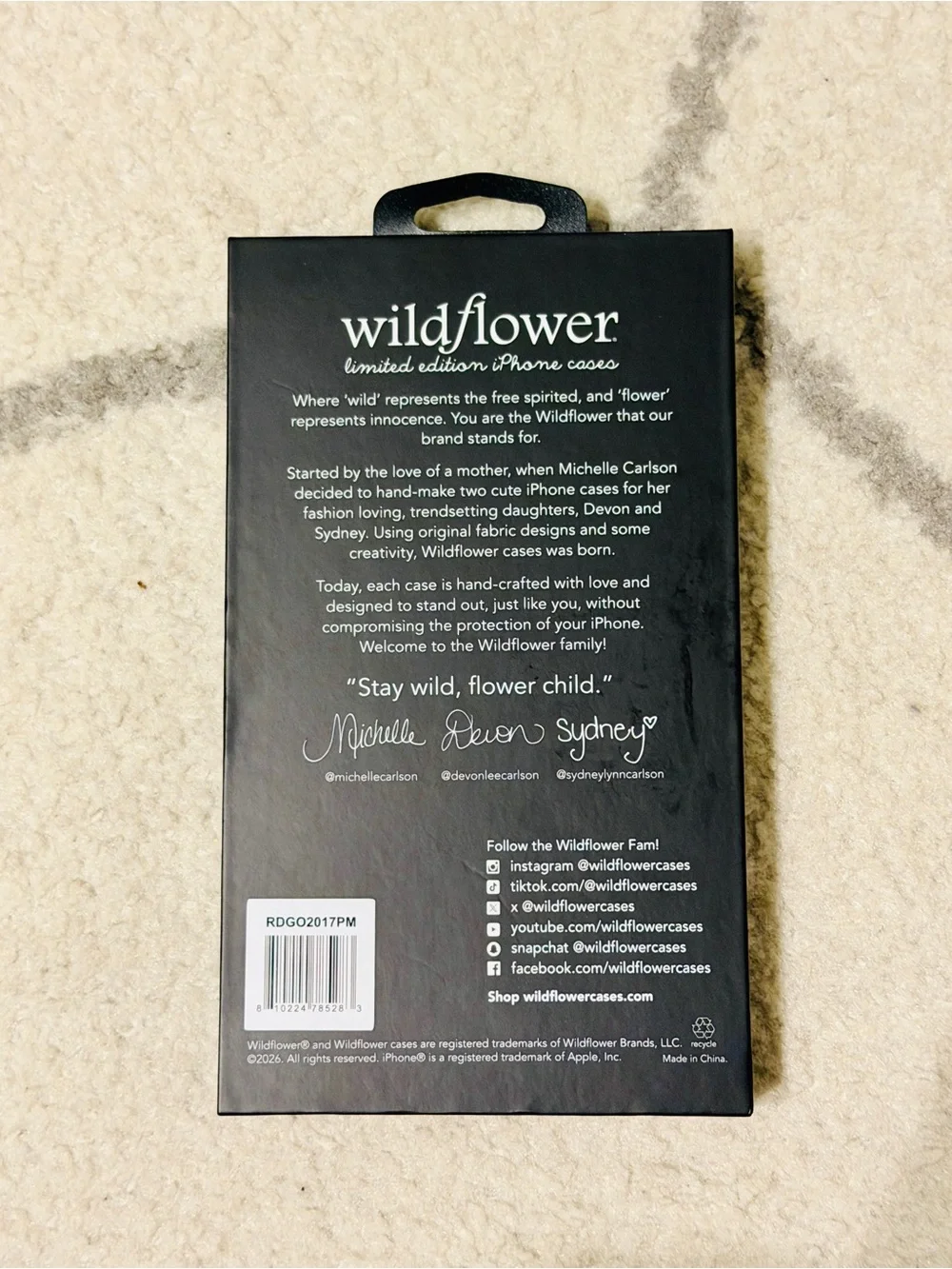 daisy chain x wildflower limited edition iphone 17/18 pro max case